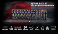 GameBooster G5 Defender Rainbow Aydınlatmalı Mekanik Türkçe Klavye